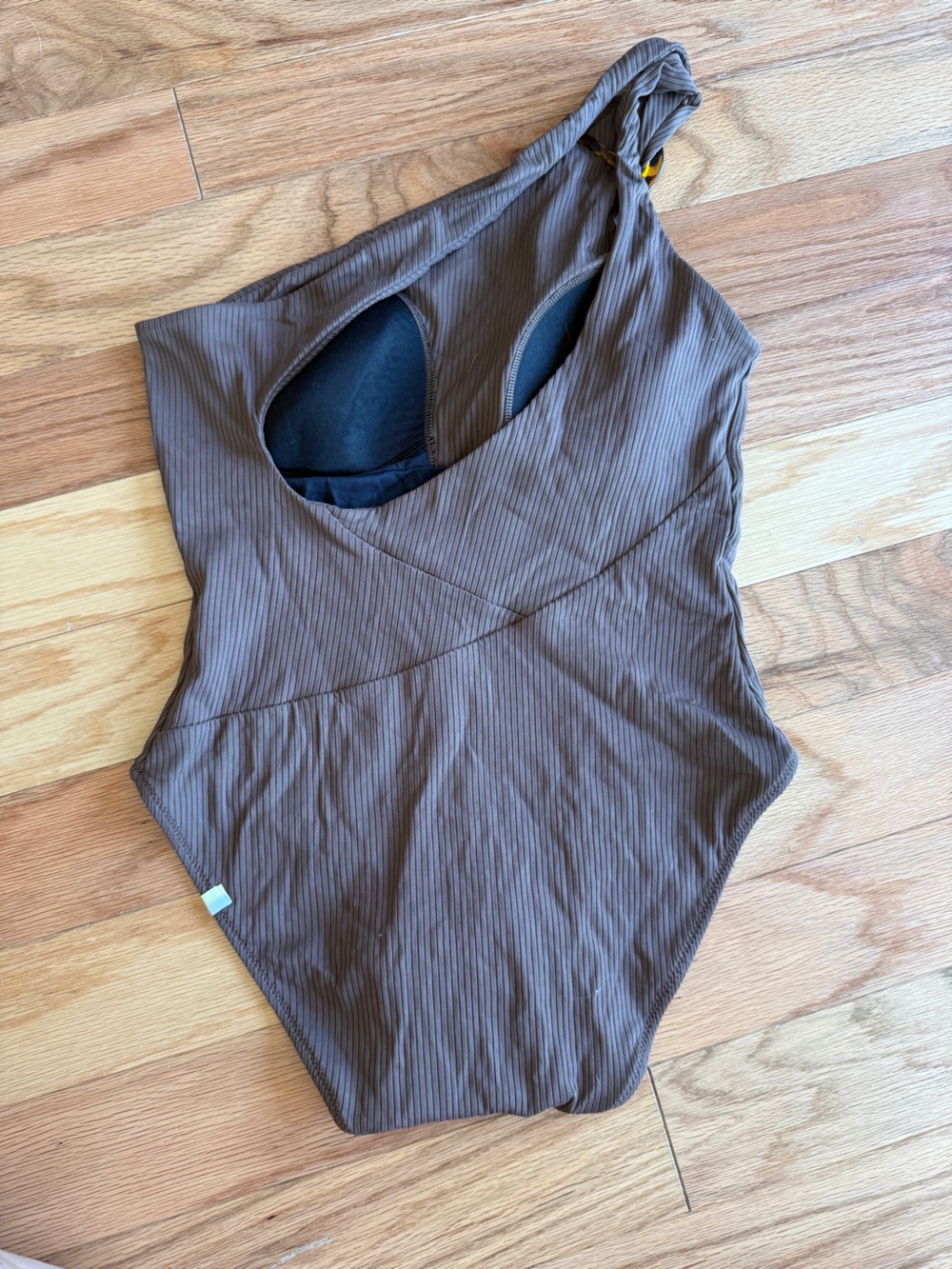 summersalt Brown Ribbed Sidestroke swimsuit - Picture 3 of 4